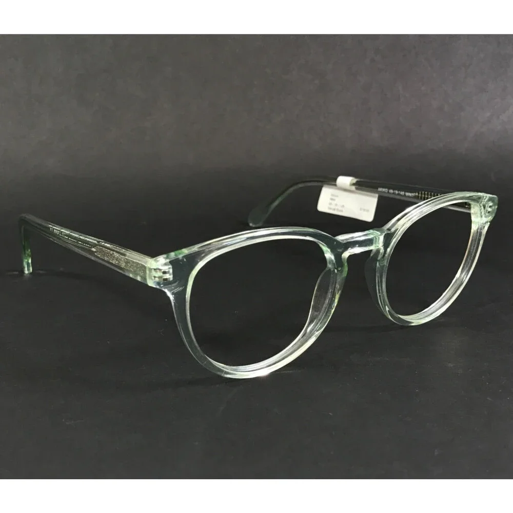 Success Eyeglasses Frames AKIKO MINT Clear Green Mint Cat Eye Full Rim 49-19-145